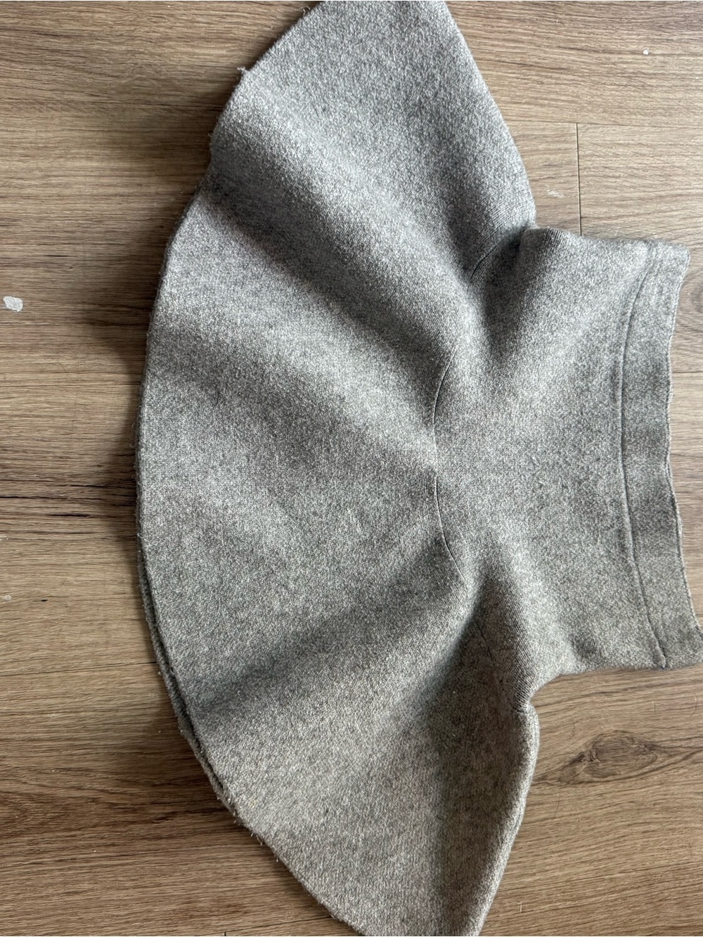 Girls' Neutral Gray Knit Flare Skirt - Comfortable Everyday Style